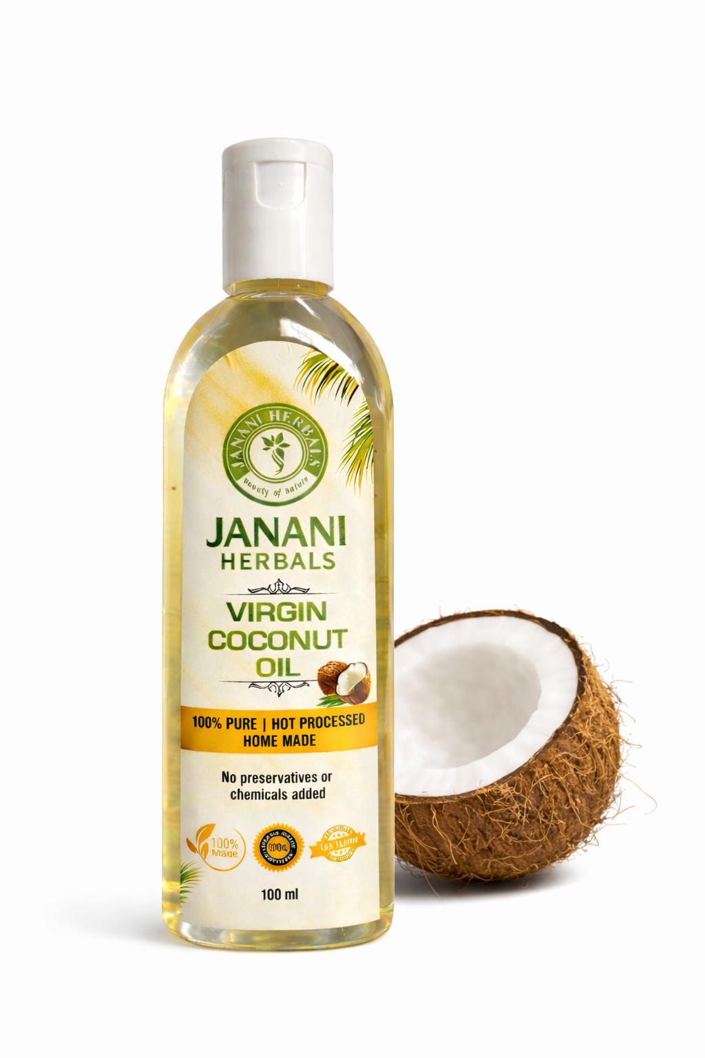 VIRGIN COCONUT OIL 100 ml - HOT PROCESSED